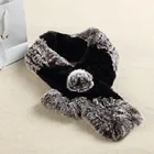Best selling scarf shawl 2018 winter genuine knitted rabbit fur scarf fashion scarves