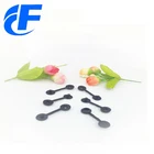 manufacture black plastic logo printing one time used collapsible button