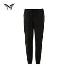 Good quality custom soft twill woven black harem women's fashion pants