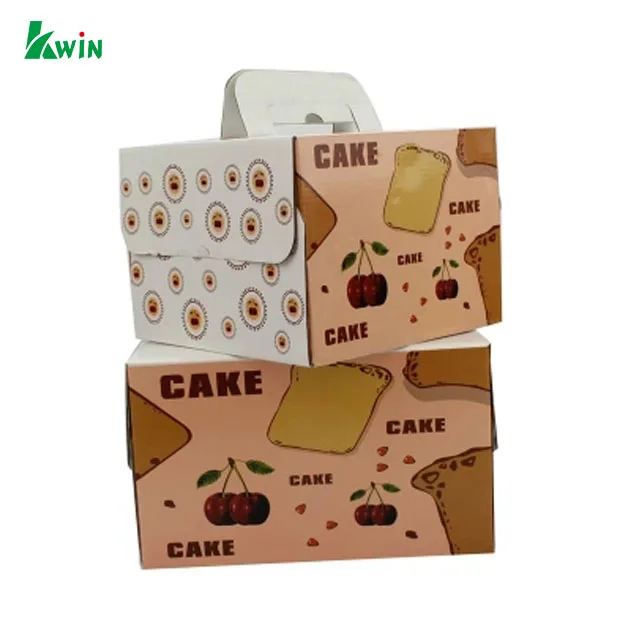 logo cardboard carton cold cupcake paper food packaging box with