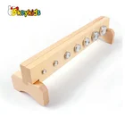 Top fashion nursery teaching materials wooden montessori bolt board for kids W12F105