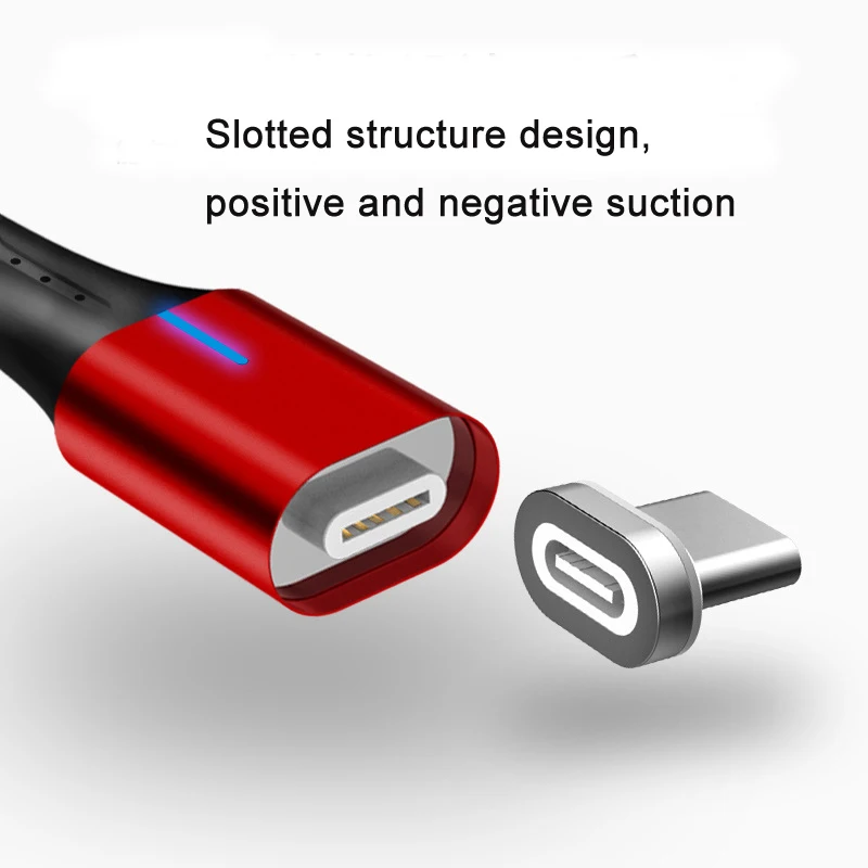 3 in 1 Magnetic Charger Cable Lighting Android Micro USB Type C 3A fast charging cable for Mobile Phone - ANKUX.COM