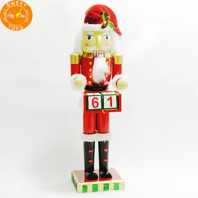 36cm wooden nutcracker doll soldier vintage handcraft puppet