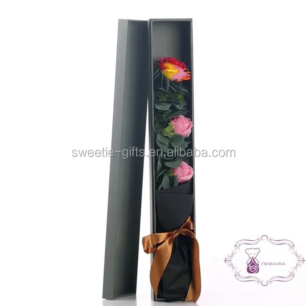 gifts & crafts  flowers  blue rose ribbon artificial flowers