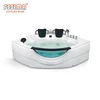 Acrylic Euro-style designed massage double whirlpool bath tub