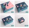 Custom Multicolor Rectangle Flamingo Paper Jewelry Gift Boxes