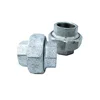 3/8" size female union gi pipe fittings union connector malleable iron pipe fitting flat seat joint union