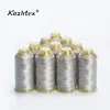 Low resistance 210D/3 twisted conductive pure silver thread