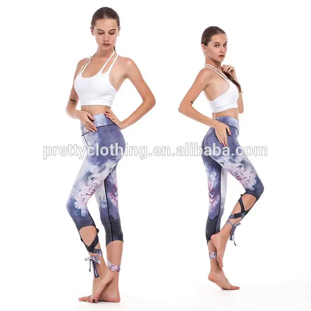 strappy yoga capris