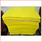 Needle punched nonwoven fabric yellow wiping cloth (household, kitchen, dishes, floor, window, etc)