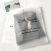 Resealable Custom Self Zip Lock Apparel Packaging Plastic Frosted Slider Bag, Top Quality Opp PVC plastic bag For clothing