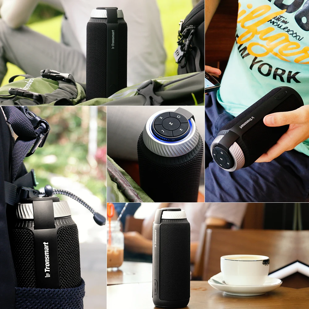 In Stock Tronsmart Element T6 25W Portable BT Speaker with Built-in Microphone Enhanced Bass - ANKUX.COM