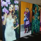 Frameless surface fabric lightbox for shopping mall sign advertising poster display
