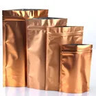 Empty plastic aluminum foil packing bag pouch for black tea with zip lock