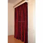 dark red Italy velvet curtain fabrics with 3d embossed