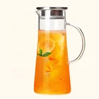 Hot seller new design fruit juice pyrex glass kettle