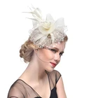 Royal ladies Mesh fascinators and hats Wholesale fascinator hats for party bases