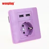 Wonplug High Quality Fashion Type Free Sample New Arrival Wonplug european wall socket and switch