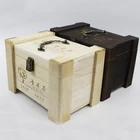 Small handling box custom color engraved logo wooden tea storage box