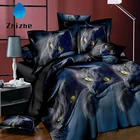 3D style wild animals wolf dog printed 100% polyester bedding set ready to ship