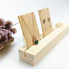 Wooden Necklace Ring Display / Card Slot Jewelry Stud Earrings Display Stand