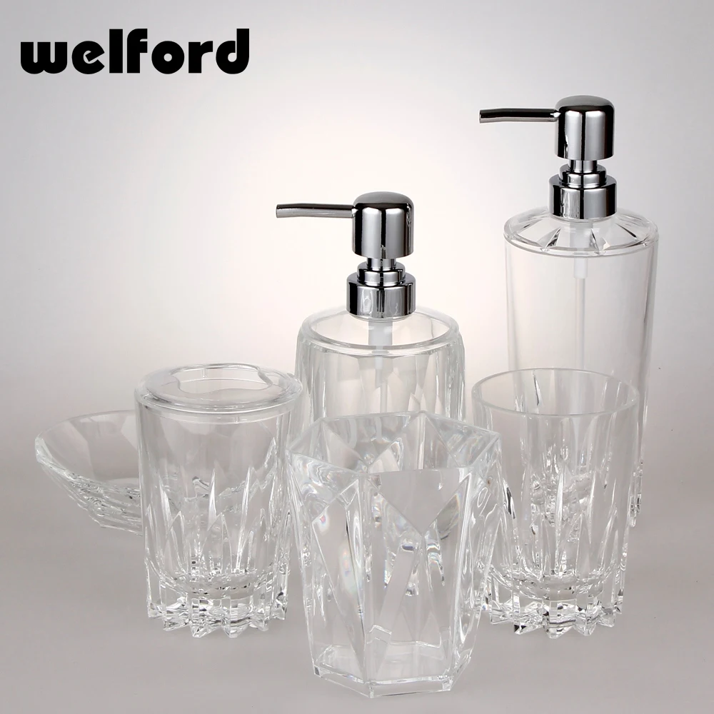 Fashion Decorative Acrylic Bathroom Accessory Sets