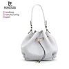 8803 Wholesales 2018 Trend Women Handbag, Online Shopping Made in China Shoulder Suede Drawstring Bag