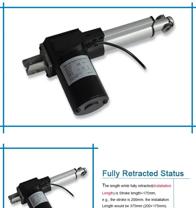 Suitable For Disabled Seat Linear Actuator Low Voltage Dc Motor