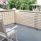 pe & aluminum blue flat knitted sun shade net