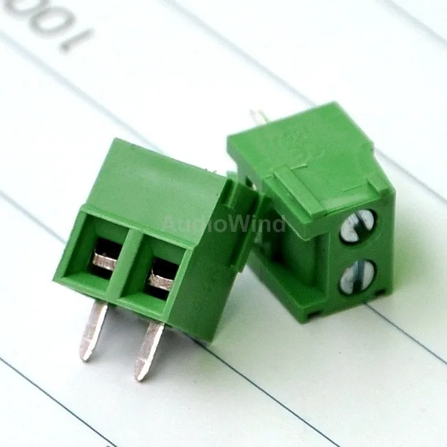 ( 10 pcs/lot) 2 Poles 3.81mm PCB Universal Screw Terminal Block