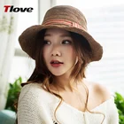 Tlove Fashion Good Material Sisal Semp Natural Summer Protect Skin Straw Hat for Women
