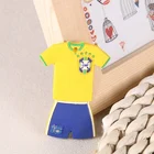 factory direct football team souvenir giveaways bag hanger pvc soft rubber keychain