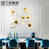 New Unique Modern Gold Art Deco Indoor Triangle SMD LED Home Hotel Wall Lamp with Bulbs