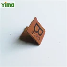 Custom soft embossed foldable PU patch leather label for handbags and jeans garment