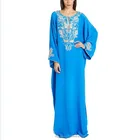 Wholesale Custom Made Middle East Long Gown Abaya Women Wear Fashion Baju Kura Muslim Lady Lace Grown Abaya