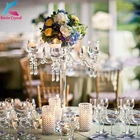 5 arms votive table centerpiece crystal candelabra wedding