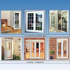 U PVC window and door/pvc window with roller shutter/pvc toilet door pvc bathroom door price
