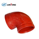 Grooved Ductile Iron Pipe Fittings 90 Degree Elbow
