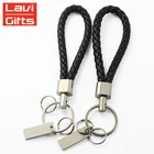 Hot Sale Fashion Custom PU Braided Rope Leather Keychain