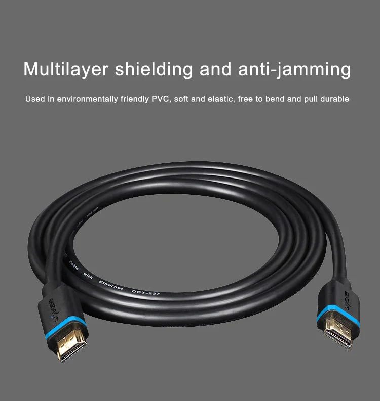 SIPU High Speed Flat HDMI Cable Support Ethernet 4K 3D 2160p 1440p 1080p and Full HD - ANKUX.COM