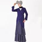 umbrella cut cotton mixed chiffon kaftan indonesia muslim lady modet dress women fancy dubai
