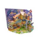 Cheap Fancy 3D Coloring Children Baby Story Board Pop Up Book Printing