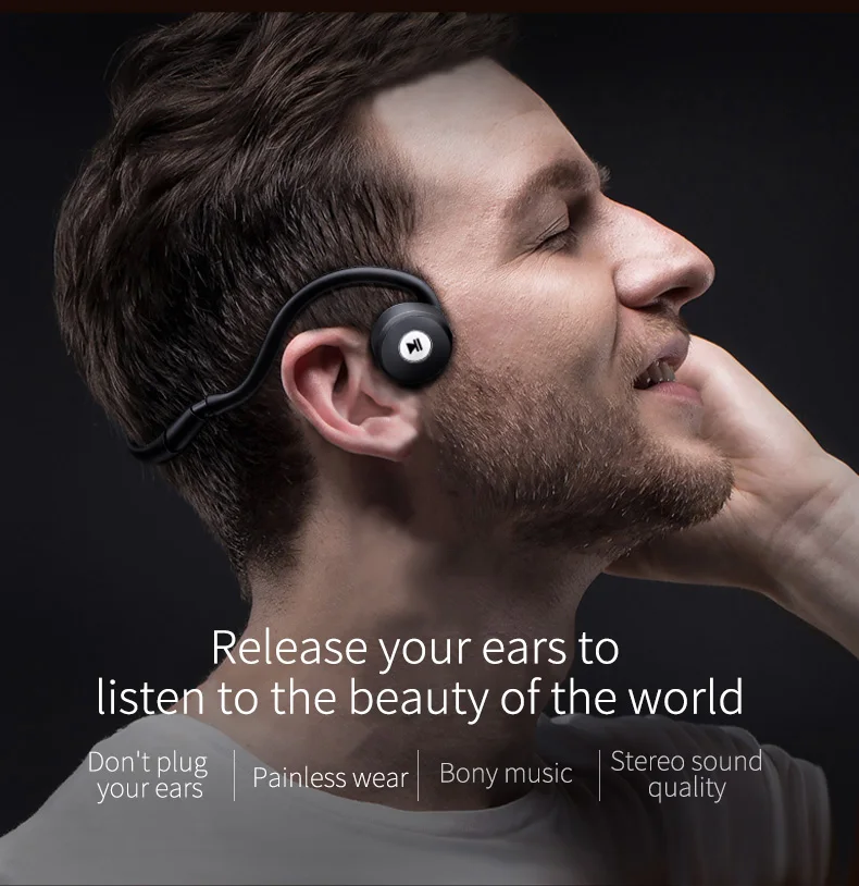 hot sale bone conduction hearing aid wireless bone earphone technology inventions 2019 bluetooth bond conduction headset - ANKUX.COM