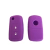 Silicone Car Key Cover Holder for VW 2 buttons Flip Key Fob Case Shell