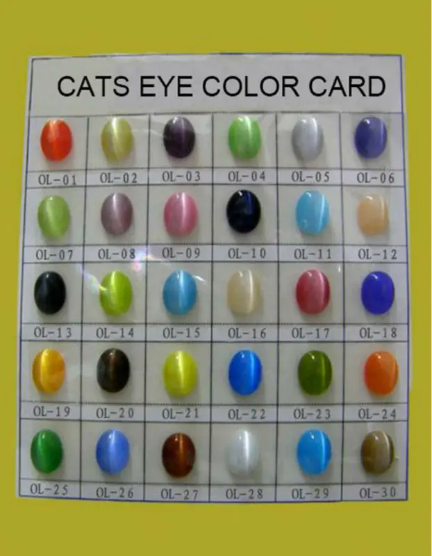 New Cats Eyes Gemstone Color Chart - Buy Cat's Eye Gemstone Color Chart