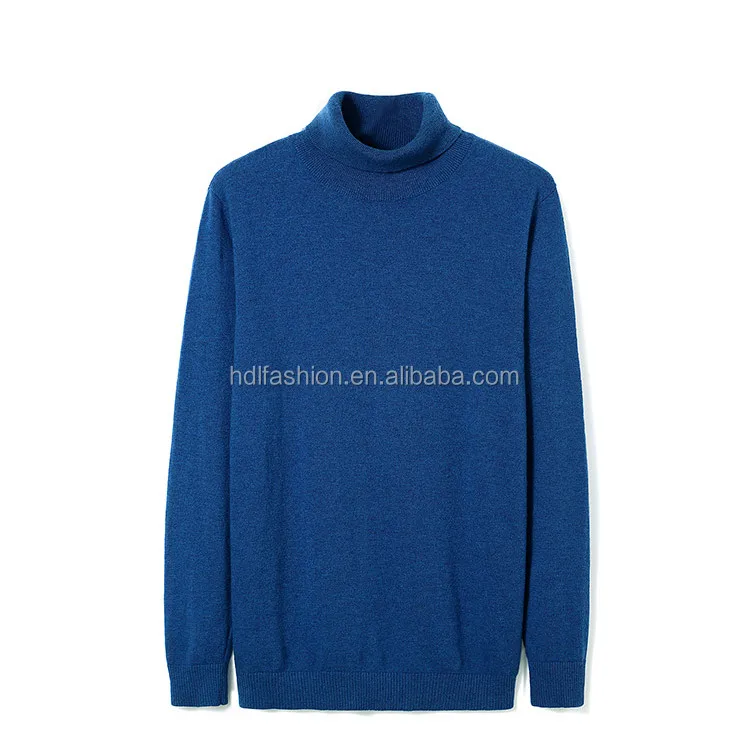 high quality classic design 100% wool sweater mens turtle necks