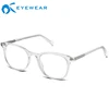 Stylish Transparent Acetate Eyeglasses Clear Square Shape Optical Glasses Frames