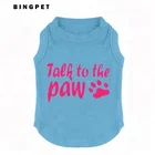 personalized letter printed pet Dog T shirt,Cat vest summer clothes
