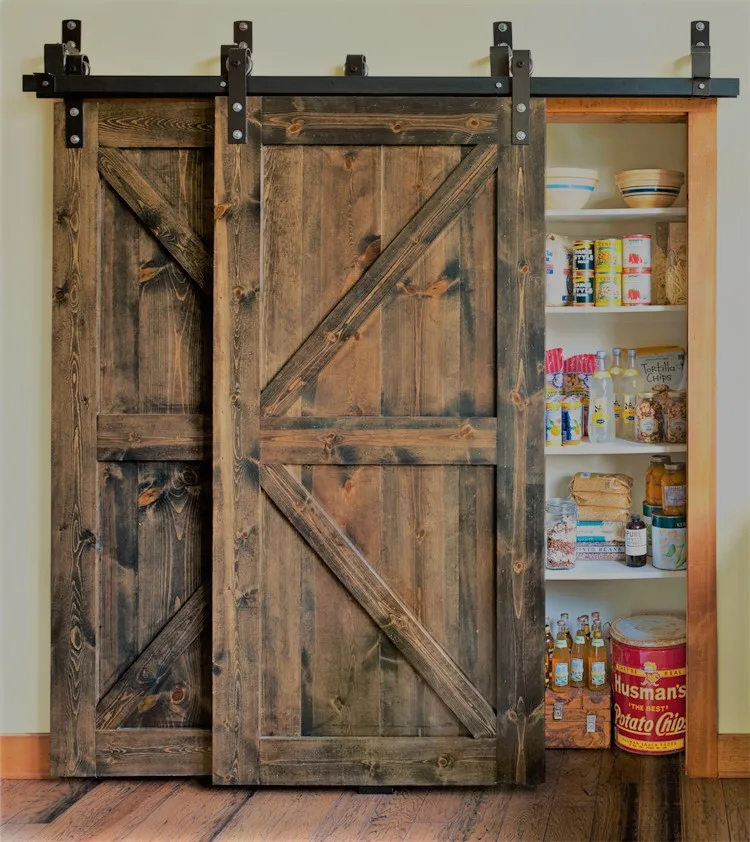 From The Farm Sliding Barn Door With Barn Door Hardware And Oak