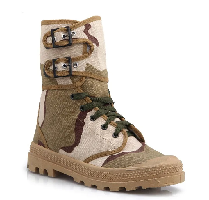 2014 Canvas Military Tan Desert Boots/tan Tactical Combat Boots/army